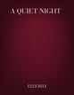 A Quiet Night SATB choral sheet music cover